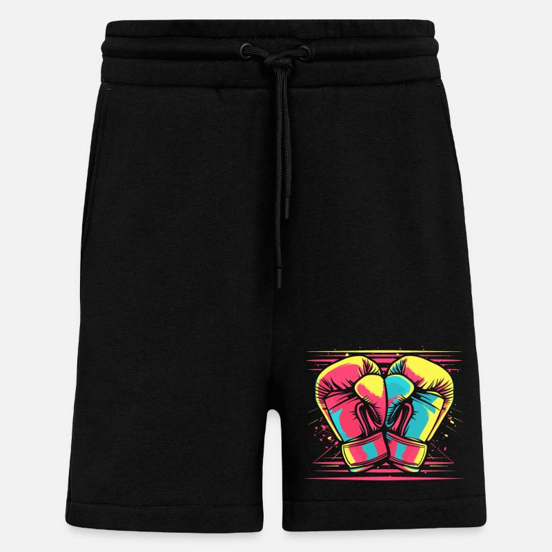 Boxhandschuhe Comic Look - Shorts - made by SPREAD - SOLID BLACK