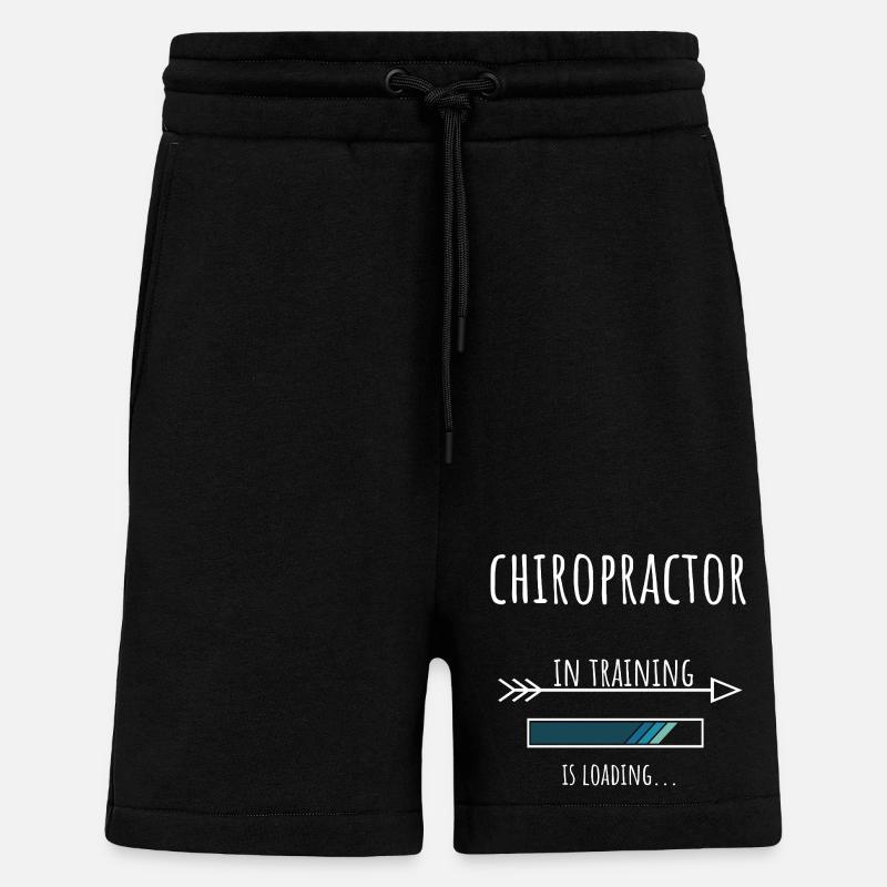 Gift Profession Training Chiropractor - Shorts - made by SPREAD - SOLID BLACK