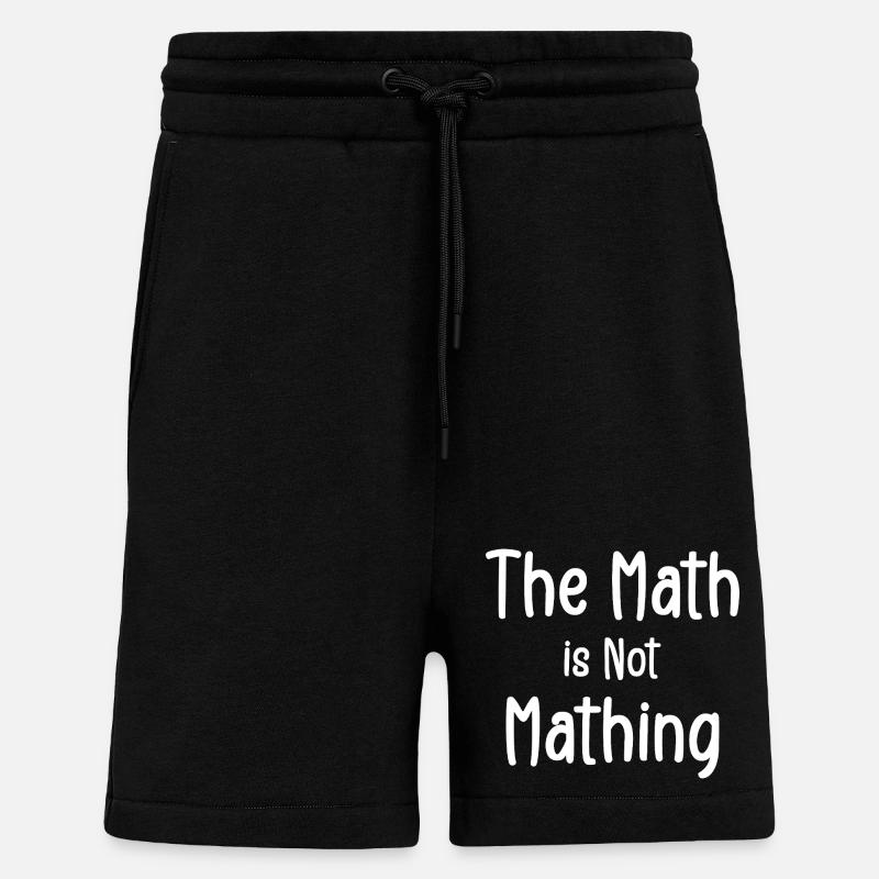 the math is not mathing - Short bio décontracté fabriqué en UE - SOLID BLACK