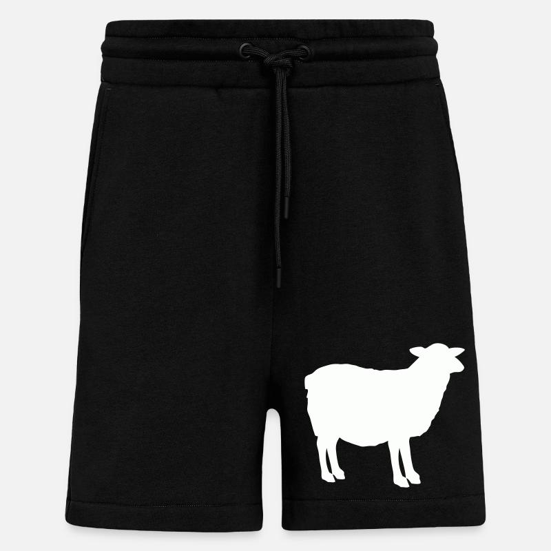 Schaf Silhouette - Shorts - made by SPREAD - SOLID BLACK