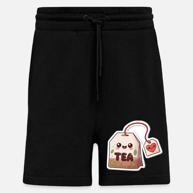 Kawaii Teebeutel Herzdesign - Shorts - made by SPREAD - SOLID BLACK