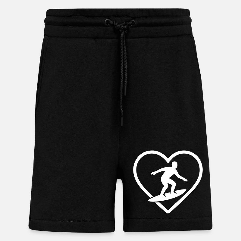 Herz-Surfen - Shorts - made by SPREAD - SOLID BLACK