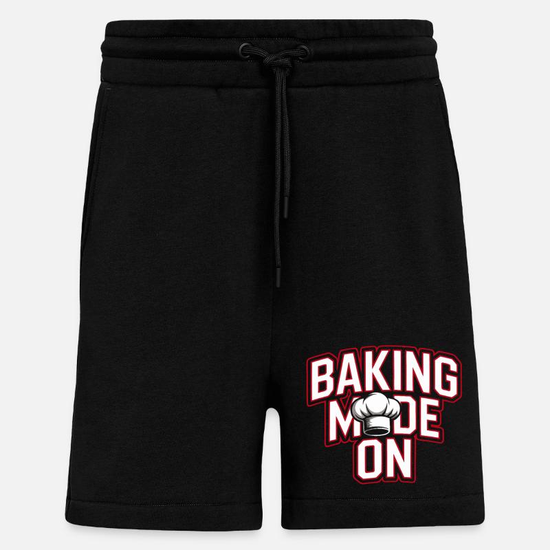 Baking Mode - Chef's Hat Design - Shorts - made by SPREAD - SOLID BLACK