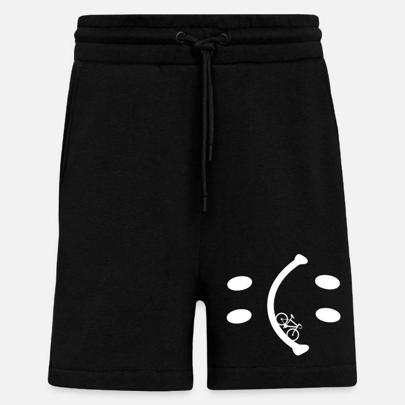 Vélo - Sois heureux de décider - Short bio décontracté fabriqué en UE - SOLID BLACK