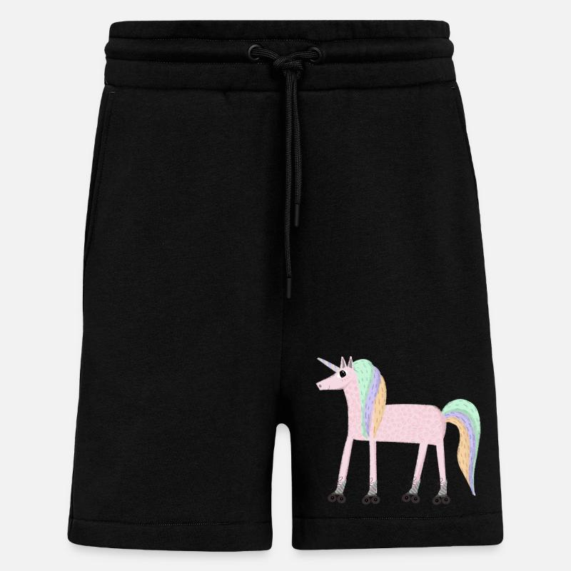 Unicorn_rollerSKate - Short bio décontracté fabriqué en UE - SOLID BLACK