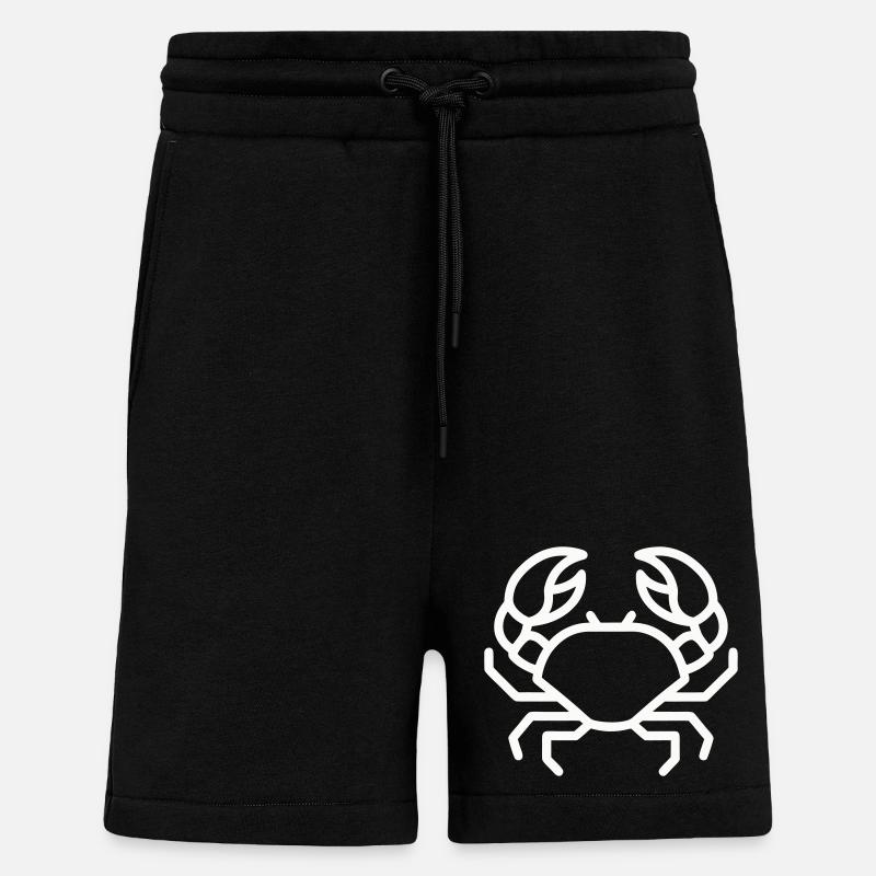 Minimalistische Krabbe online - Shorts - made by SPREAD - SOLID BLACK