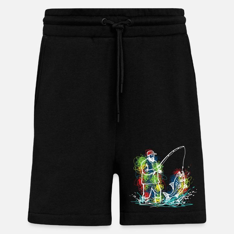 Fischerlegende Fischerfisch - Shorts - made by SPREAD - SOLID BLACK