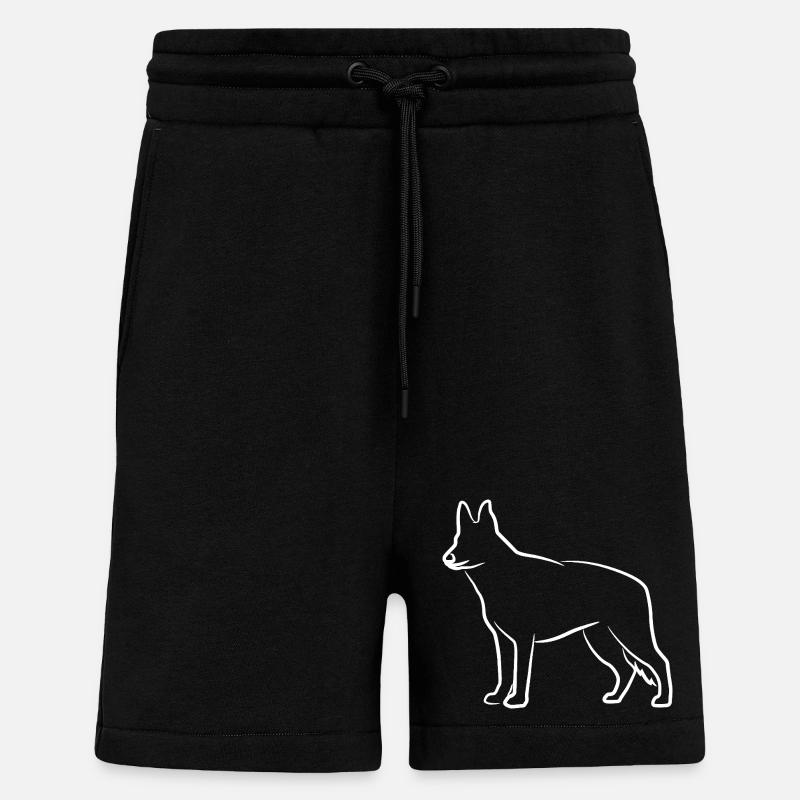 Deutscher Schäferhund Skizze - Shorts - made by SPREAD - SOLID BLACK