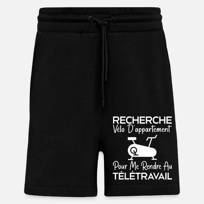 Telearbeit, Arbeitshumor, Bürohumor - Shorts - made by SPREAD - SOLID BLACK