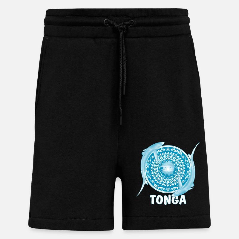 Tonga Blue Sharks - Shorts - made by SPREAD - SOLID BLACK