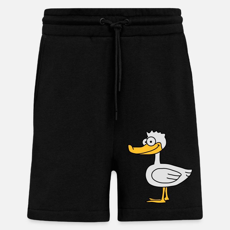 Duck - Short bio décontracté fabriqué en UE - SOLID BLACK