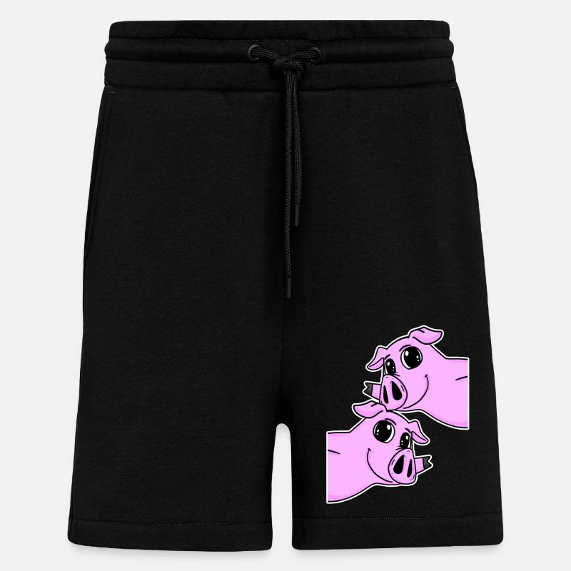 Schwein Schweine - Shorts - made by SPREAD - SOLID BLACK