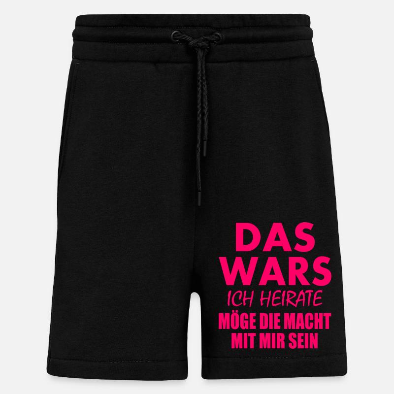 Das wars ich heirate - Shorts - made by SPREAD - SOLID BLACK