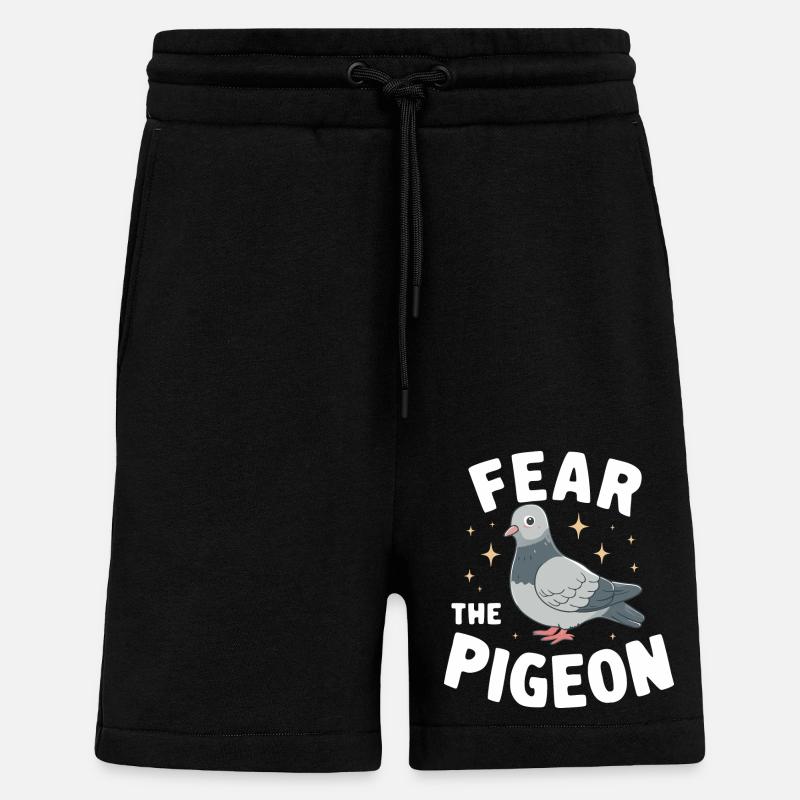 Taube Tauben Tier Vogel - Shorts - made by SPREAD - SOLID BLACK