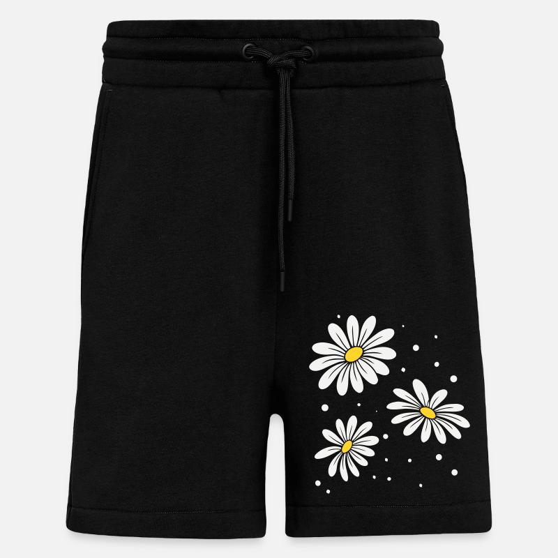 Gänseblümchen Punkte - Shorts - made by SPREAD - SOLID BLACK