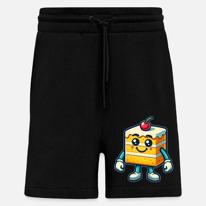 Fröhlicher Kuchen - Shorts - made by SPREAD - SOLID BLACK