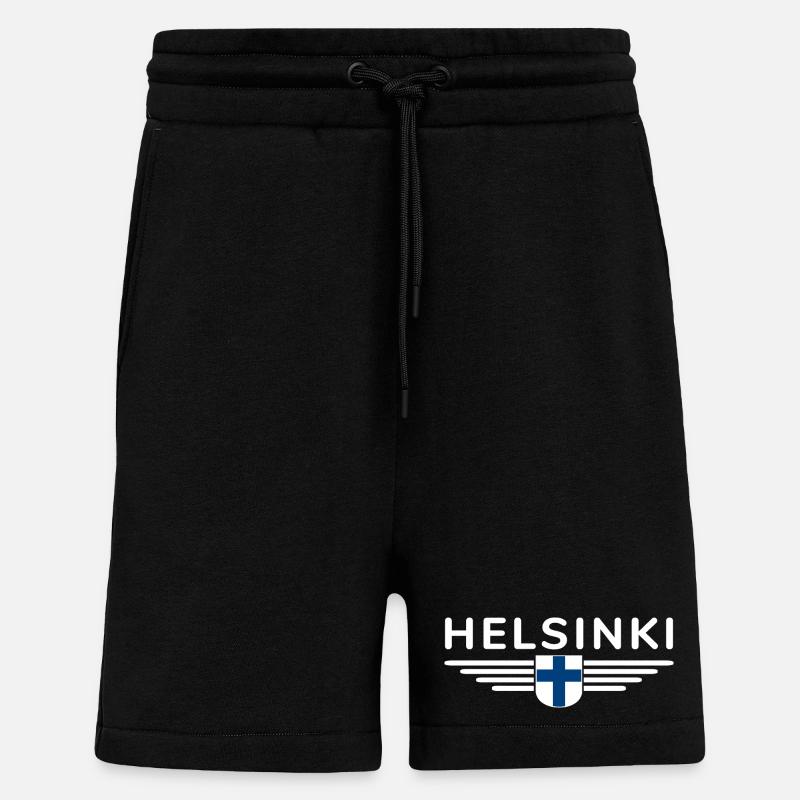 Helsinki Design – Nordic Elegance - Shorts - made by SPREAD - SOLID BLACK