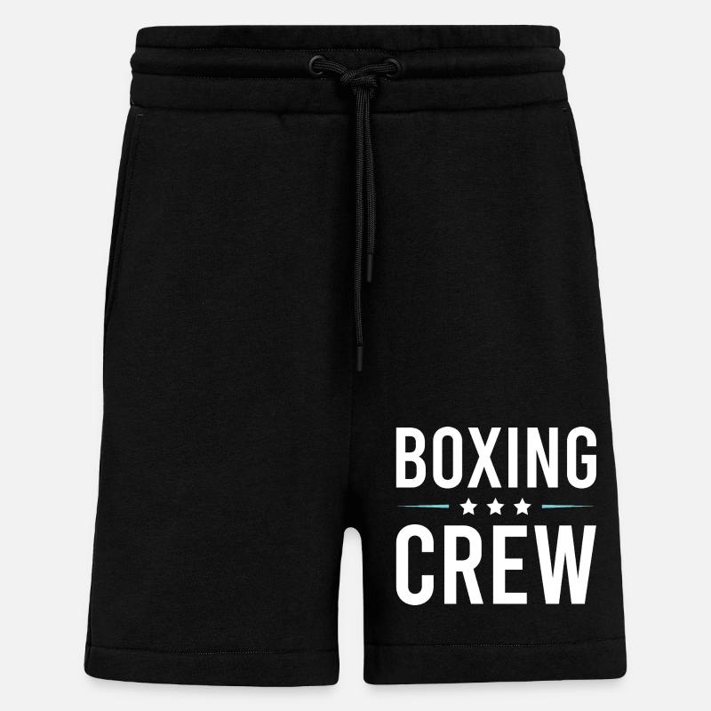 Équipe de boxe - Short bio décontracté fabriqué en UE - SOLID BLACK
