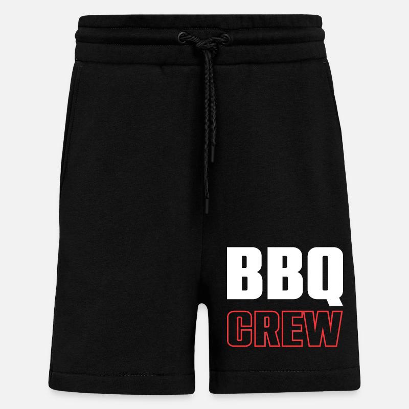 Équipe de barbecue - Short bio décontracté fabriqué en UE - SOLID BLACK