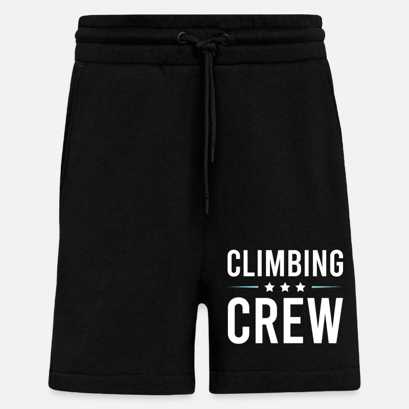 Équipe d’escalade - Short bio décontracté fabriqué en UE - SOLID BLACK