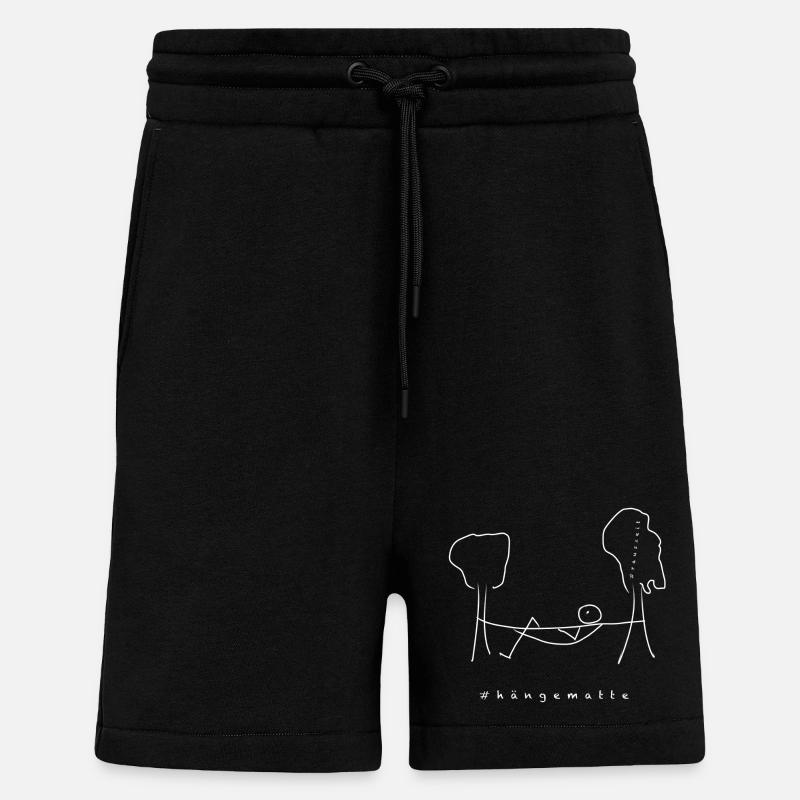 hamac - Short bio décontracté fabriqué en UE - SOLID BLACK