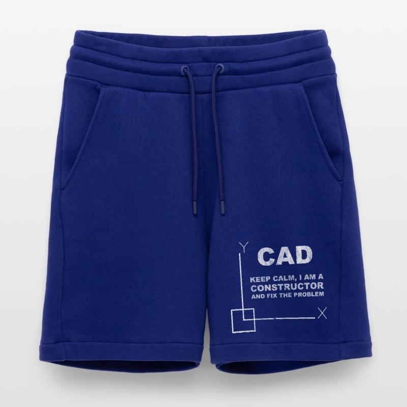 CAD Keep Calm Constructor Engineering Short bio décontracté fabriqué en UE