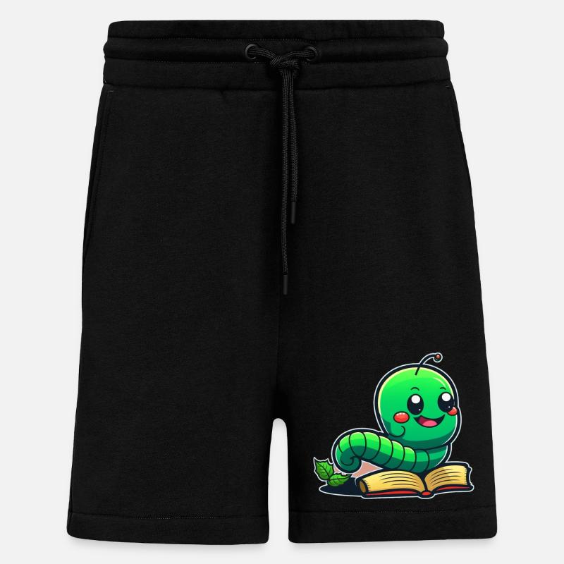 Bücherwurm - Shorts - made by SPREAD - SOLID BLACK