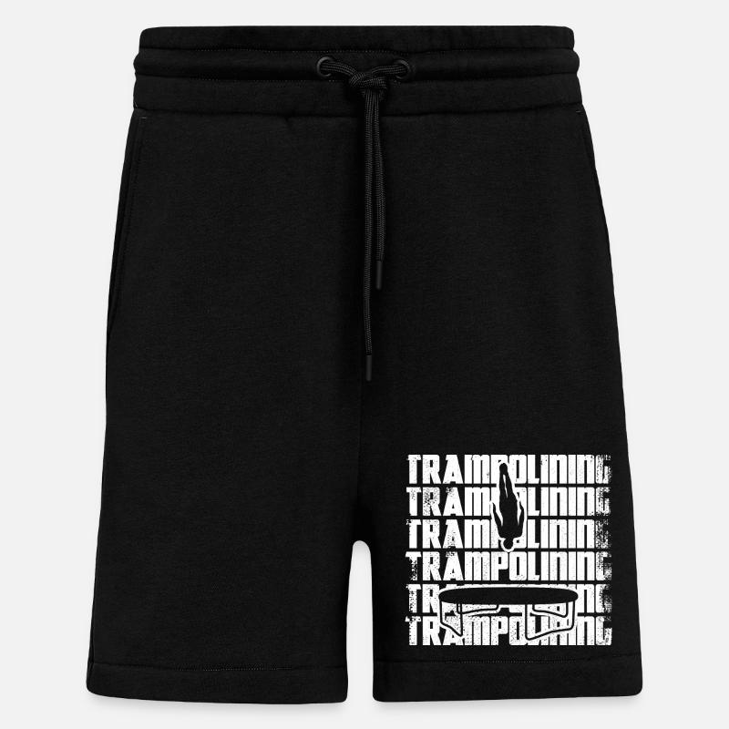 Drôle de pull trampoline - Short bio décontracté fabriqué en UE - SOLID BLACK