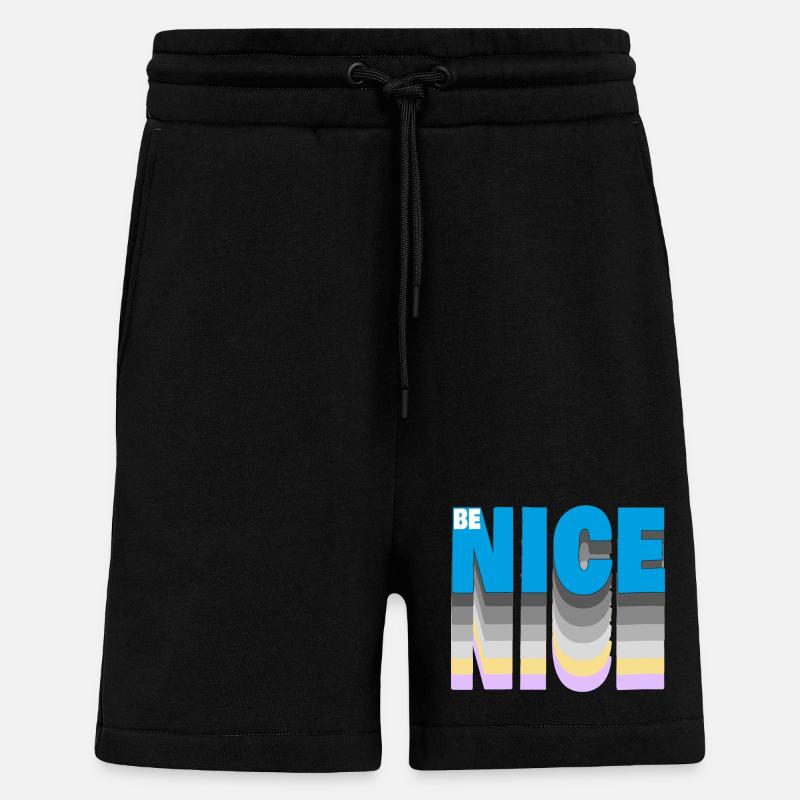Be nice - Shorts - made by SPREAD - SOLID BLACK
