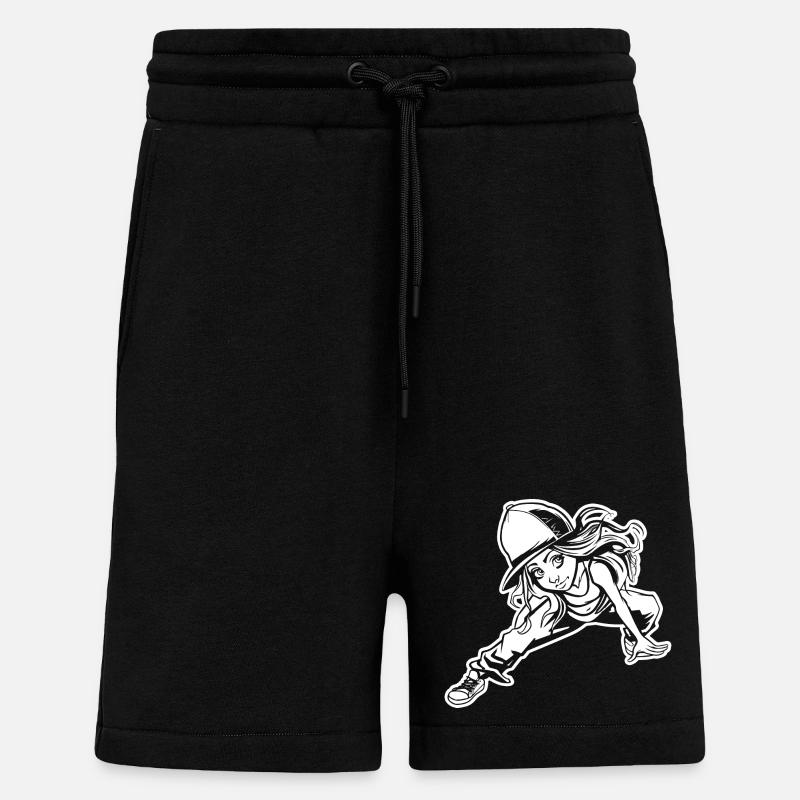 Breakdancerin - Shorts - made by SPREAD - SOLID BLACK