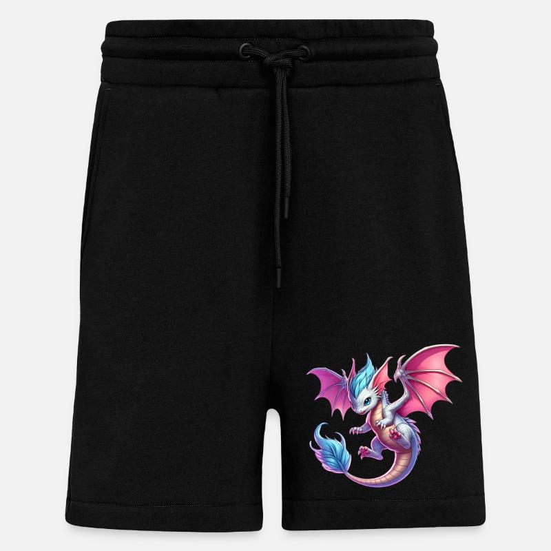 Dragon - Short bio décontracté fabriqué en UE - SOLID BLACK