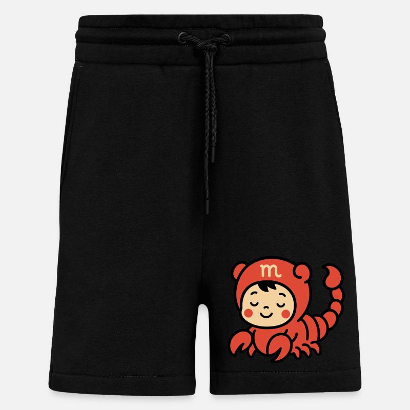 Cute Astro Skorpion Sternzeichen - Shorts - made by SPREAD - SOLID BLACK