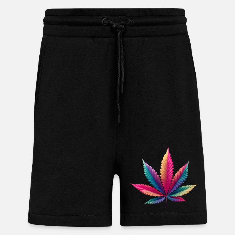Cabbage leaf - Shorts - made by SPREAD - SOLID BLACK