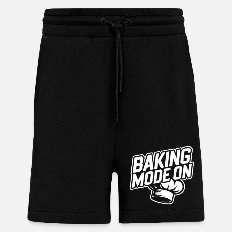 Baking Mode Active – Baker Style - Shorts - made by SPREAD - SOLID BLACK