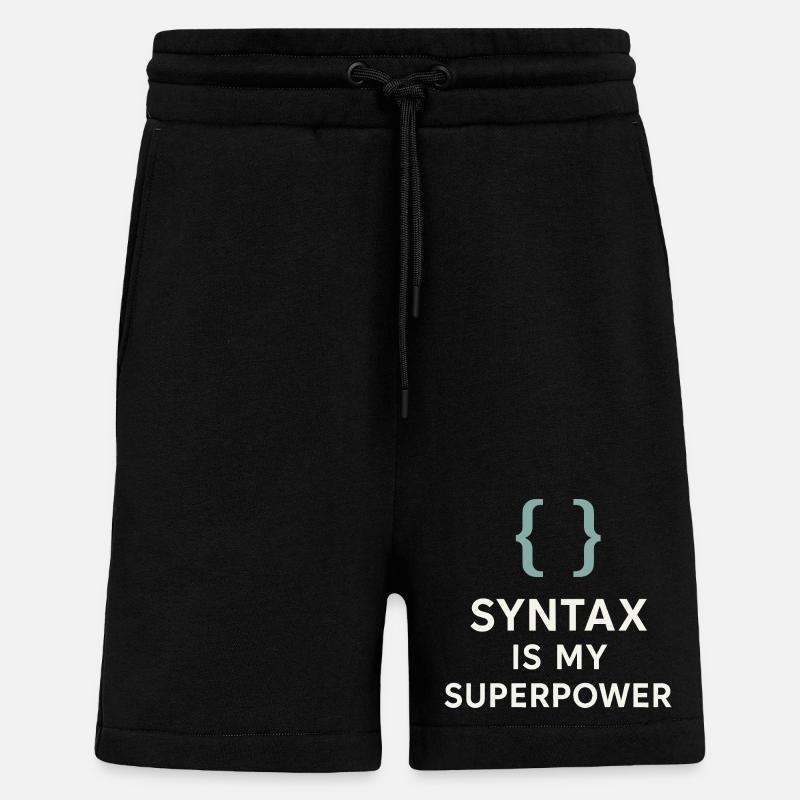 Grammatik Oxford Comma Language Rules - Shorts - made by SPREAD - SOLID BLACK