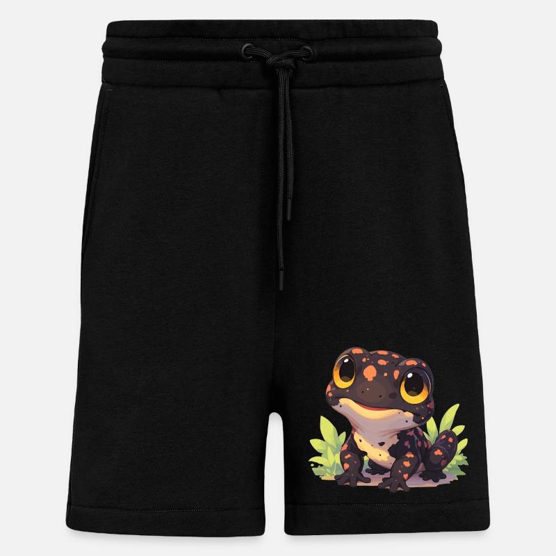 Feuersalamander Salamander - Shorts - made by SPREAD - SOLID BLACK