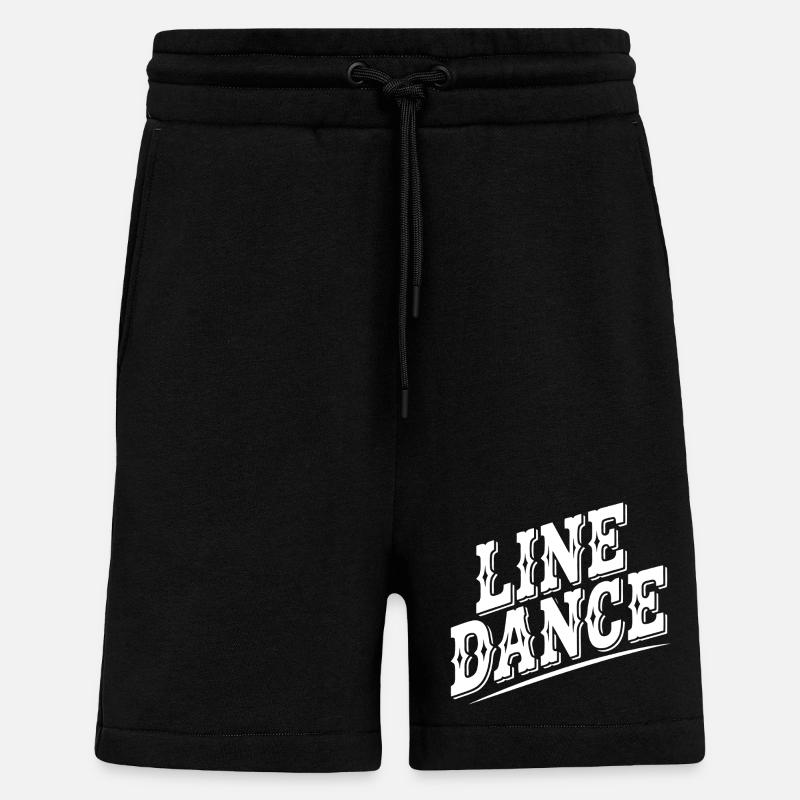 Line Dance Retro Stil - Shorts - made by SPREAD - SOLID BLACK