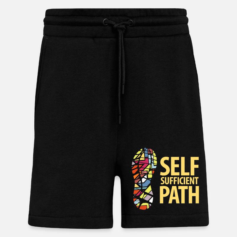  Self Sufficient Path - Shorts - made by SPREAD - SOLID BLACK