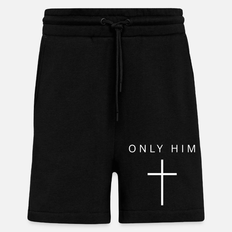 SEULEMENT LUI - Short bio décontracté fabriqué en UE - SOLID BLACK