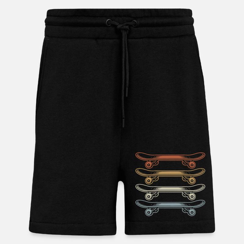 Skateboard | Skater | Skateboarder Geschenk - Shorts - made by SPREAD - SOLID BLACK