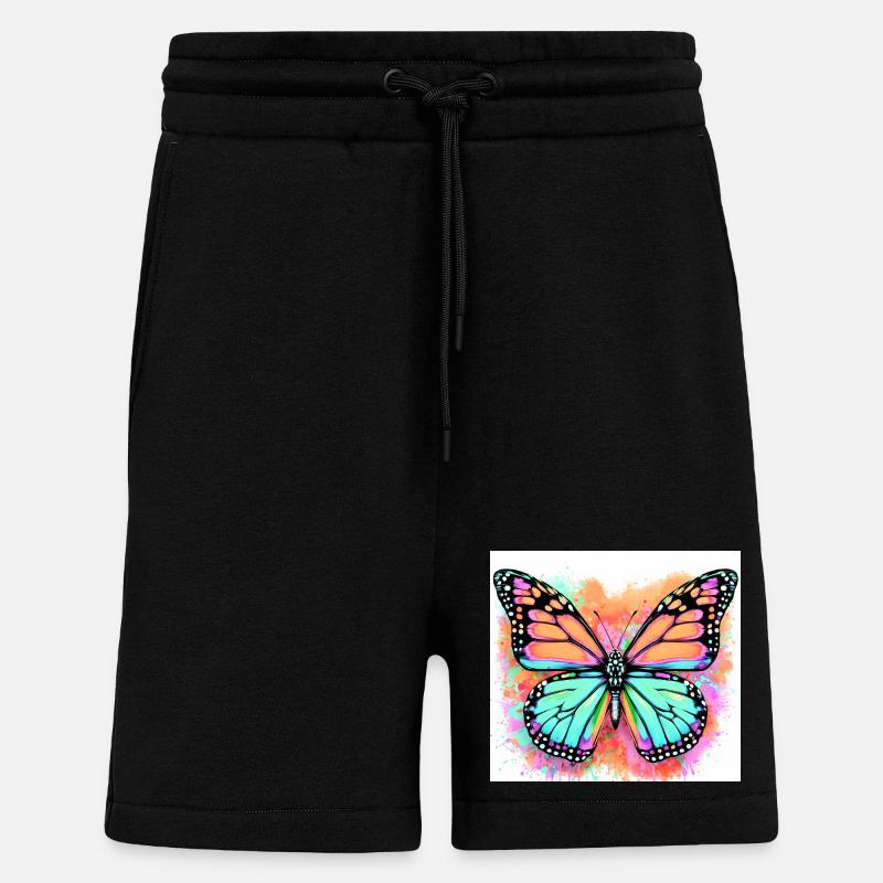 papillon - Short bio décontracté fabriqué en UE - SOLID BLACK