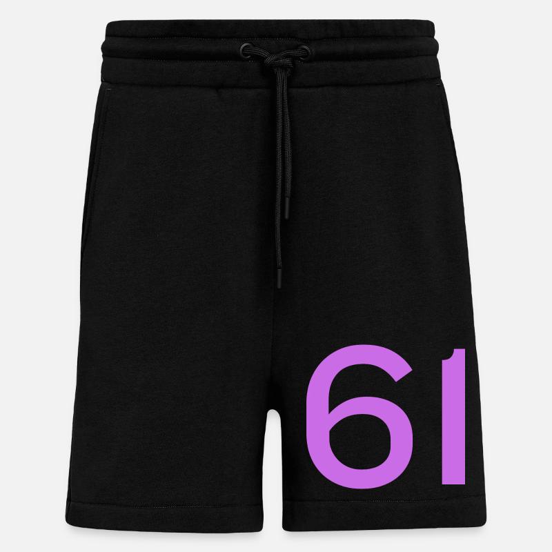 61 - Short bio décontracté fabriqué en UE - SOLID BLACK