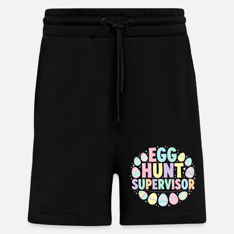 Easter Egg Overseer - Shorts - made by SPREAD - SOLID BLACK