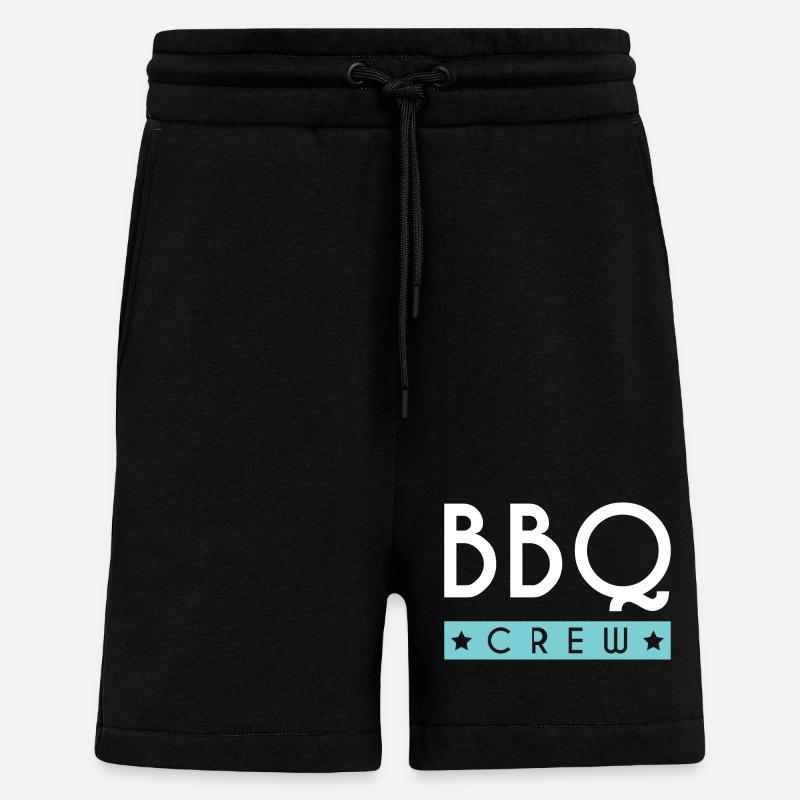 Équipe de barbecue - Short bio décontracté fabriqué en UE - SOLID BLACK