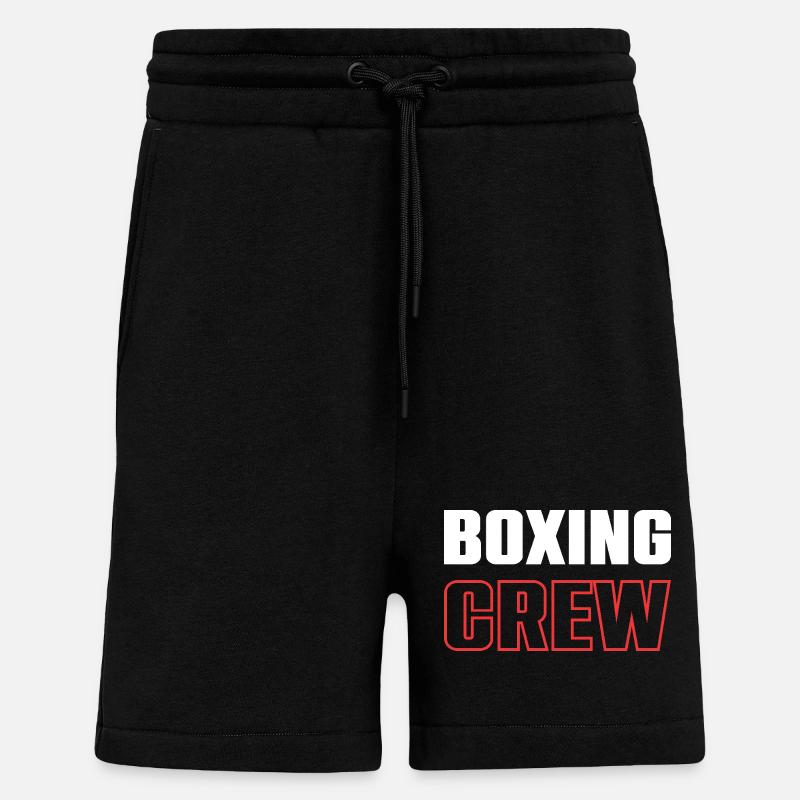 Équipe de boxe - Short bio décontracté fabriqué en UE - SOLID BLACK