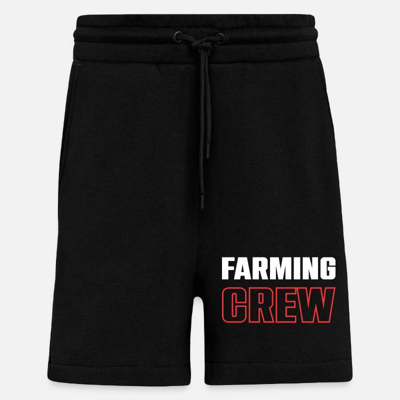 Farming Crew - Shorts - made by SPREAD - SOLID BLACK