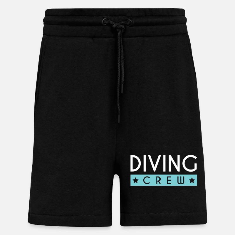 Équipage de plongée - Short bio décontracté fabriqué en UE - SOLID BLACK