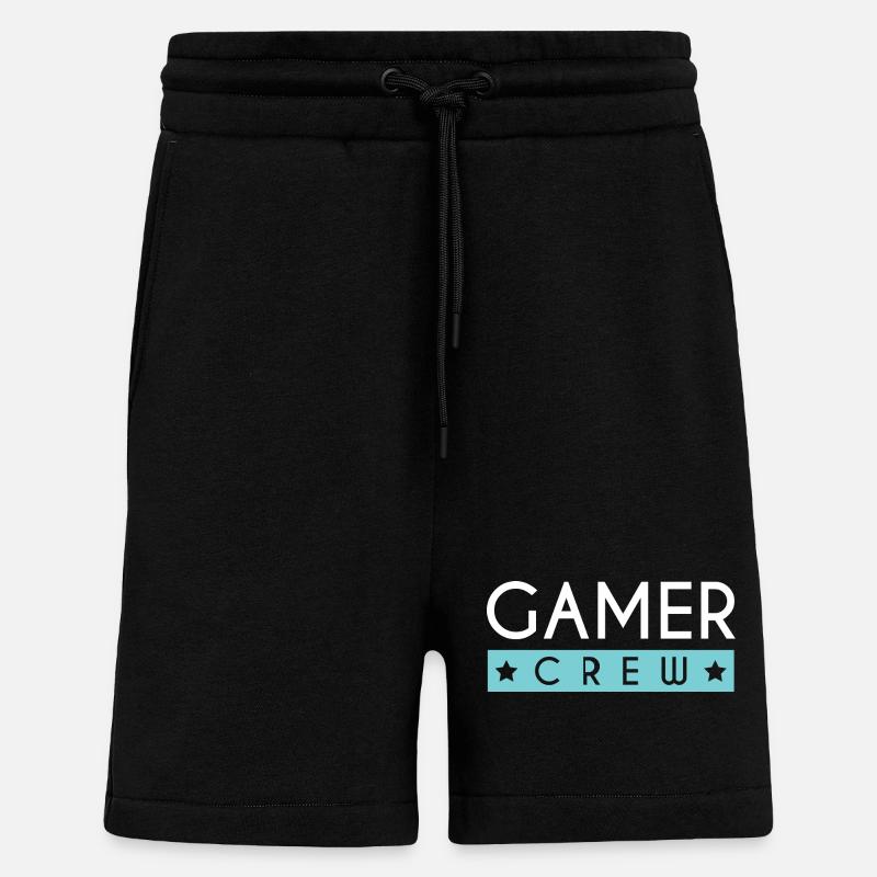 Équipe de joueurs - Short bio décontracté fabriqué en UE - SOLID BLACK