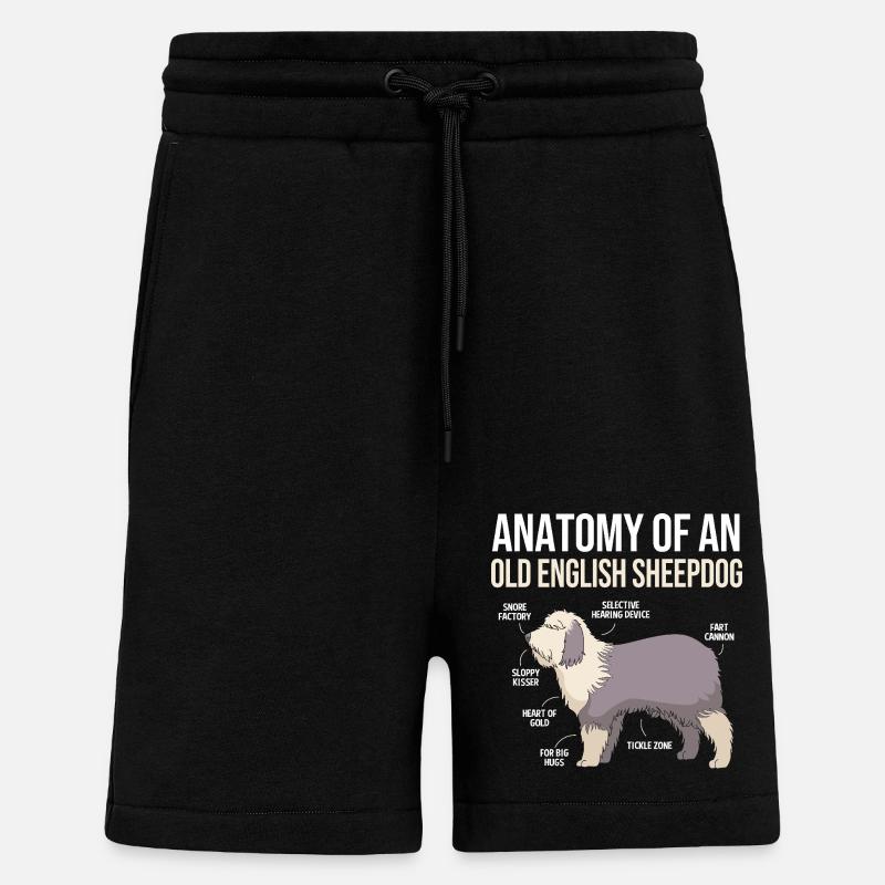 Englischer Schäferhund - Shorts - made by SPREAD - SOLID BLACK