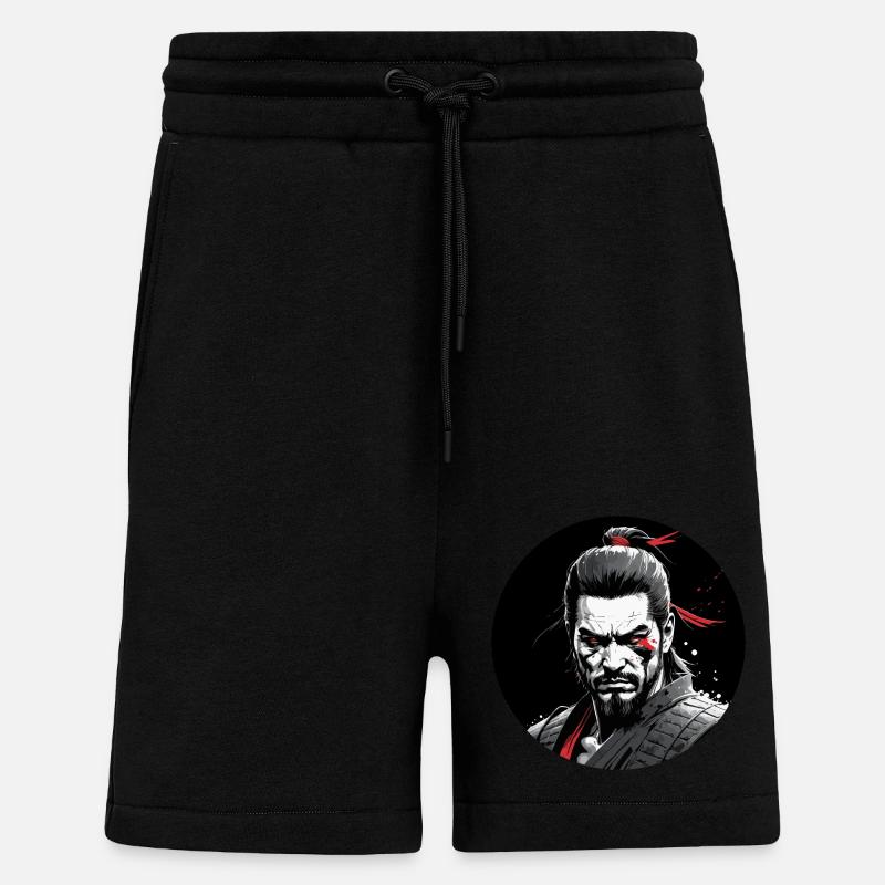 Wilde Samurai - Shorts - made by SPREAD - SOLID BLACK